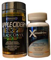 Xenadrine Effective 60 Capsules Bundle with MuscleTech SX-7 Black Onyx Apple Cider 150 Capsules