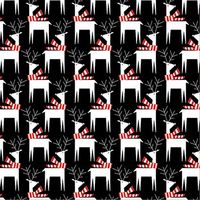 Dashing Deer Reindeer Gift Wrap Flat Sheet 24" X 6' - Gift Wrapping Paper