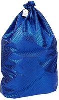 K-Kraft Jumbo Gift Wrap Bag, Hanukkah, Valentine's, Christmas, Birthday (Festive Blue Stripes, 26 x 35.5 inches)