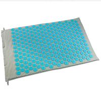 Acupuncture Mat and Acupuncture Massage Pillow, Yoga Mat Acupressure Pillow for Help Relieve Stress, Back, Neck and Sciatica,Blue,massagecushion