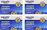 Equate Laxative Maximum Strength Sennosides 25 mg, 24 Pills Bulk 4 Pack