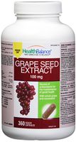 360 caps., Grape Seed Extract - Resveratrol, 100mg., from HealthBalance, Antioxidant
