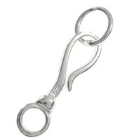 2 sets Sterling Silver Clasp Set with Movable Ring | 20mm Elegant S Hook Connector for Jewelry Making SS260