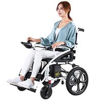 ZXOIHH Intelligent Lightweight Folding Scooter, Multi-Functional Electric Wheelchair, Suitable for The Elderly/Disabled