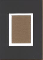 Pack of 10 5x7 Black & White Double Picture Mats with White Core Bevel Cut for 2.5 X 3.5 Aceo or Sport Card