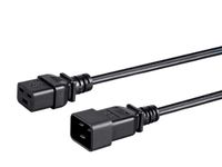Monoprice 3ft 14AWG Power Extension Cord, 15A (IEC-320-C19 to IEC-320-C20)