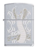 Zippo Personalized Message Engraved Customized Gift for Him for Her King Cobra Indoor Outdoor Windproof Lighter