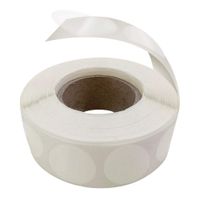 Mailing Seals Clear Wafer Shape Round 1 Inch Circles (1,000) / Envelope Tab Sealer Stickers Better Adhesive Than Tape Mailers by MESS