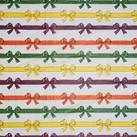 10ct Multi-Colored"Ribbons & Bows" Tissue Paper for Gift Wrapping 20"x30" Sheets nfLG -988