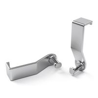 Quartet Prestige 2 Connects Flipchart Hooks, Silver, 2 Pack (85378)