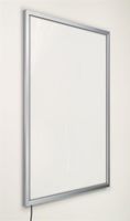 Displays2go 22x28 LED Light Box Snap Poster Frame for Wall Mount, Front-Loading, Aluminum (LEDEC2228S)
