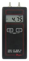 Dwyer Series 475 Mark III Handheld Digital Manometer, 0-1.000"WC Range, 5 psig Maximum Pressure