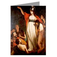12 Vintage Notecards Set, Portraits of Early English Monarchs - Queen Boudica, King Alfred, William The Conqueror, Henry Ii, Richard The Lionheart, Richard The Third