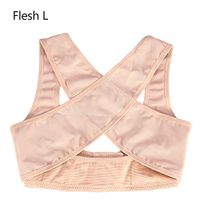 Back Braces Posture Corrector for Women & Men,4Size Elastic Posture Corrector Brace Shoulder Support Adjustable Back Correction Belt(L-Flesh)