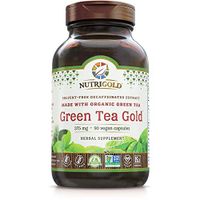 NutriGold Green Tea Gold - Metabolism, Weight-Loss, and Immune Support - 375 mg (90 organic veggie capsules)