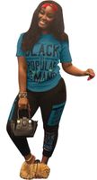 Womens Sexy 2 Piece Sports Outfit Set Shirt Bodycon Pants Joggers Clubwear Tracksuit Sportswear Set Blue