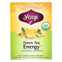 Yogi Energy Herbal Tea Green Tea - 16 Tea Bags - Case of 6