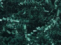 Hunter Green Crinkle Paper Shred for Packaging Gift Box/Basket Filler 2 Ounce Bag