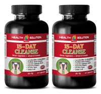 Weight Loss for Men - 15 Days Cleanse - Advanced Formula - psyllium Husk Powder Bulk Supplements - 2 Bottles 60 Capsules