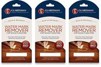 Guardsman Water Mark Remover Cloth - Erase White Rings & Haze Caused by Moisture and Heat - Reusable - 405200-3-Pack