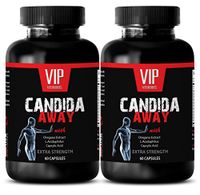 Antifungal Pills - Candida Away Extra Strength Formula - Natural Solution - Anti FUNGAL Yeast - Digestive AID - Natural Candida Cleanse Supplement - 2 Bottles 120 Capsules
