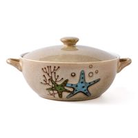 Bowl Bowl Covered Pot Tableware binaural Ceramic Soup Bowl Household stew Pot Large Capacity Soup Bowl Perfect Gift Household tableware, retro bowl