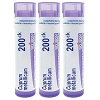 Boiron Cuprum metallicum 200ck, 80 pellets, homeopathic Medicine for Sudden Muscle Cramps, 3 Count