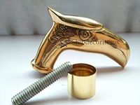 Aaban Nautical Eagle Head Cast Brass Outside Handle Solid Vintage Cane Walking Stick Handle A