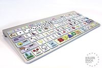 Macbook Keyboard Object Alphabet Skin / Vinyl Decals