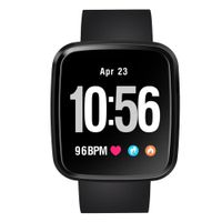 Band for Men，Boens Smart Watch Waterproof Waer Comfotable Heart Rate Monitor Step Calorie Counter Blood Oxygen Pressure Monitor Health Care Bluetooth Bracelet for Mother Father，Black