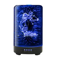 POLENNON Aquarius Night Lights Essence Oil Diffuser 100ml Ultrasonic Cool Mist Personal Humidifier
