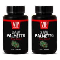 Prostate Wellness - Saw Palmetto Berry Extract 160 MG - Saw Palmetto Extra Strength - 2 Bottles 120 Softgels