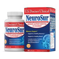 U.S. Doctors' Clinical NeuroSur for Healthy Memory and Mood Support with Vitamin B6, B12, Folic Acid, and Magnesium (Packaging May Vary) [1 Month Supply - 60 Count]