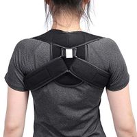 Posture Corrector For Men Women Adjustable Poor Posture Back Shoulder Support Correction For Adult Kid Children, Students Office Worker Shoulder Support(M-Black)