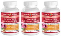 Goldenseal echinacea Tincture - ECHINACEA and GOLDENSEAL Root - Promote Strong Digestion (3 Bottles)