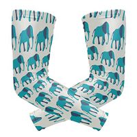 LEVEIS Animal Elephant Sports Compression Arm Sleeves for Baseball, Basketball, Football, Cycling, Golf 1 Pair 2 Sleeves