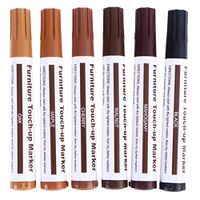 TruWire Furniture Touch Up Markers, 13-Pcs Furniture Repair Kit Wood Markers, Wood Furniture Repair, Furniture Repair Pen Set Maple, Oak, Cherry, Walnut, Black, Mahogany
