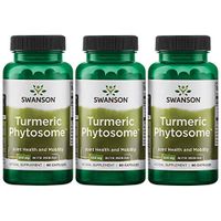 Swanson Turmeric Phytosome with Meriva 500 Milligrams 60 Capsules 3 Pack