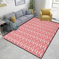 YucouHome Nursery Fruit Extra Large Area Rug, Stars and Dots Filled Background with Hand Drawn Clouds Pastel Colored Pattern, Fashionable High Class Living Dinning Room(3'x 5') Multicolor