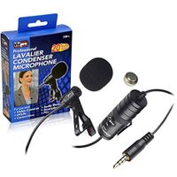 Canon EOS Rebel T6i Digital Camera External Microphone Vidpro XM-L Wired Lavalier microphone - 20' Audio Cable - Transducer type: Electret Condenser