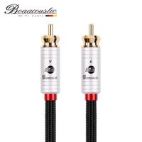 JIB Boaacoustic 4N OFC HiFi RAC to RCA Male to Male Subwoofer Cable - 4.9ft/1.5M