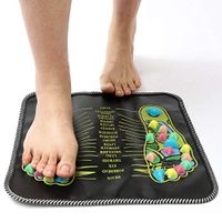 Lucky star ZLY Foot Massage Mat Acupressure,Foot Acupoint Mat Walk Stone Healthy Foot Mats Stimulates Blood Circulation, Muscle Pain Relief and Relaxation