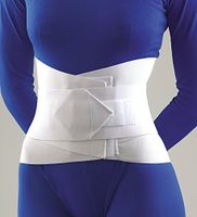 Florida Orthopedics 31-208SMSTD FLA 10" Lumbar Sacral Back Support with Abdominal Belt, Small