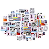 DIY Notebook Laptop Stickers Pack, Vsco Girl Kids Washi Sticker for Diary Album Notebook Scrapbook Cell Phone Notebook Suitcase Cute Stationery Sticker, Pack of 60pc