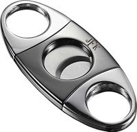 Personalized Visol Darth High Polish Double Guillotine Cigar Cutter with Free Engraving