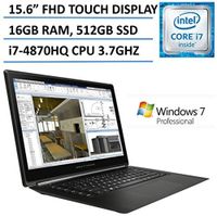 HP Omen Pro 2016 Flagship Workstation 15.6" Full HD Touchscreen Laptop, Intel Core i7-4870HQ (6M Cache, up to 3.7GHz), NVIDIA Quadro, 16GB RAM, 512GB PCIe SSD, Windows 7 Professional