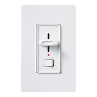 Lutron Skylark Dimmer Switch with Night Light for Incandescent and Halogen Bulbs, 600-Watt, Single-Pole, S-600PNLH-WH, White