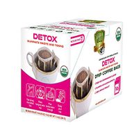 SOLLO Detox Coffee Bags 16 Per Pack 100% Arabica Coffee with Active Herbal Extracts Weight Loss, Diet, Slimming and Cleaning, USDA Organic, Drip Brewing Bags