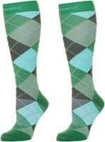 CompressionZ Compression Socks for Men & Women - 30 40 mmHg Graduated Medical Compression - Travel, Edema, Diabetics - Swelling in Feet & Legs - L, Argyle Green