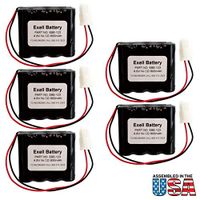 (5-Pack) Emergency Lighting/Exit Lighting/Fire Exit Sign/Fire Exit Light Battery Fit and Replace LITHONIA ELB4865N, LITHONIA LESB1R, CUSTOM-123, BEL-123, ANIC0546, LITHONIA 277ELNF, ELB-4865N